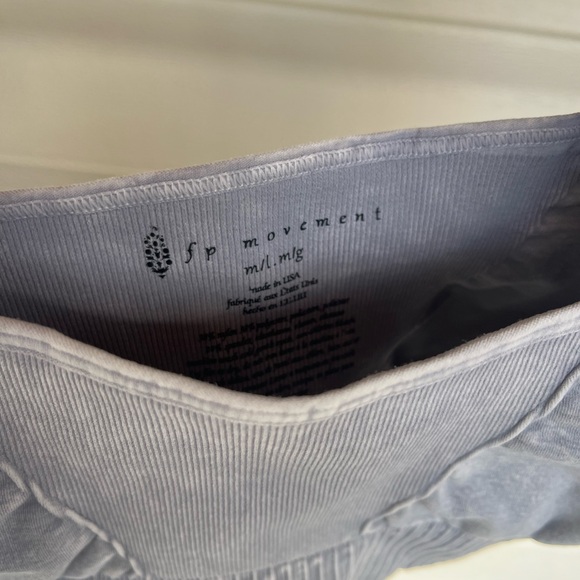 NWOT FP Movement Good Karma Square Neck Bra - ice grey - Picture 5 of 5